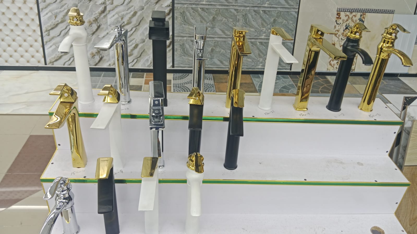 Golden Basin Faucet, Black Gold Bathroom Tap,